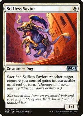 Selfless Savior card from Core Set 2021