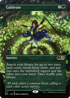 Cultivate (Alternate Art) card from Core Set 2021