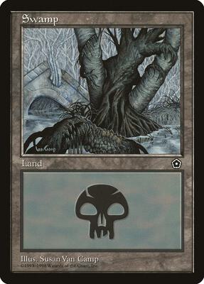 Swamp (163) card from Portal Second Age