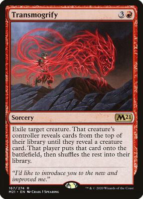 Transmogrify card from Core Set 2021