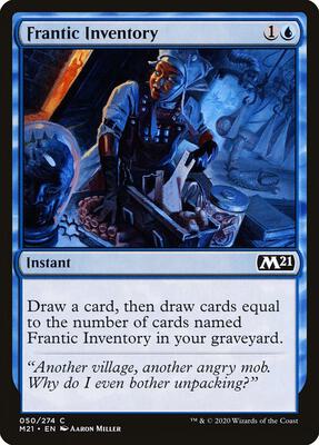 Frantic Inventory card from Core Set 2021