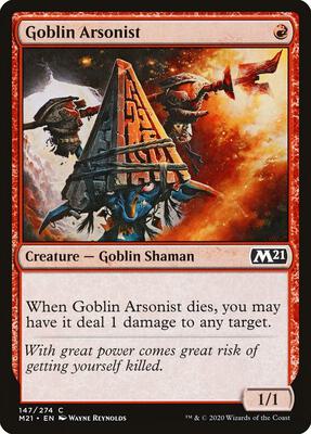 Goblin Arsonist card from Core Set 2021