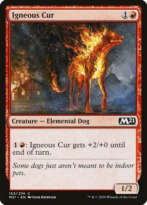 Igneous Cur card from Core Set 2021