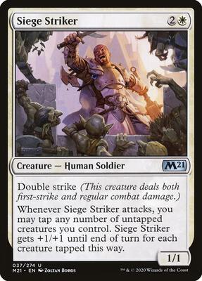 Siege Striker card from Core Set 2021