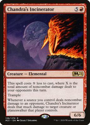 Chandra's Incinerator card from Core Set 2021
