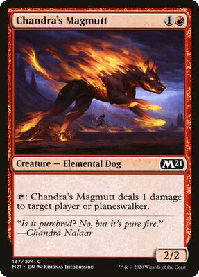 Chandra's Magmutt card from Core Set 2021