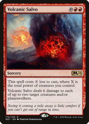 Volcanic Salvo card from Core Set 2021