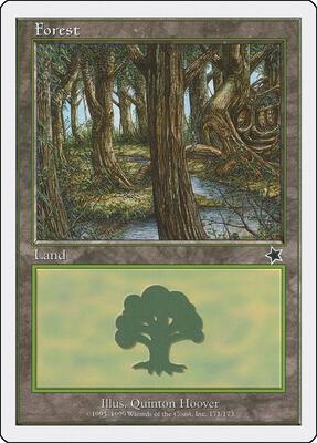 Forest (171) card from Starter 1999