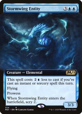 Stormwing Entity (Extended Art) card from Core Set 2021