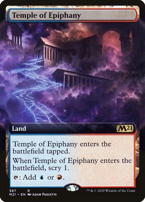 Temple of Epiphany (Extended Art) card from Core Set 2021