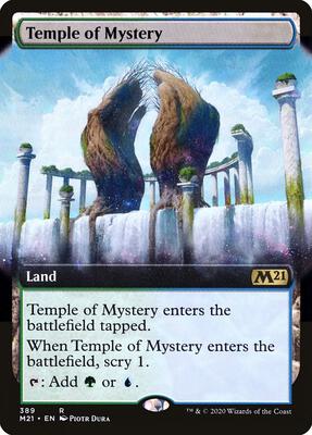 Temple of Mystery (Extended Art) card from Core Set 2021