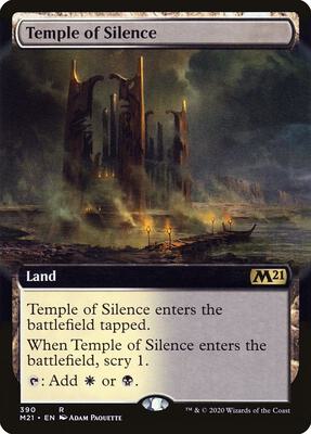 Temple of Silence (Extended Art) card from Core Set 2021