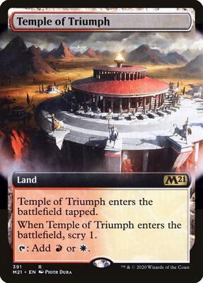 Temple of Triumph (Extended Art) card from Core Set 2021