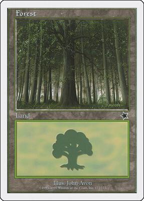 Forest (172) card from Starter 1999