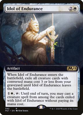 Idol of Endurance (Extended Art) card from Core Set 2021