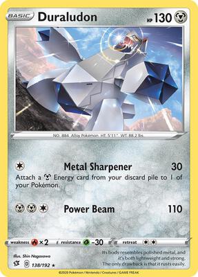 Duraludon - 138/192 (SWSH Rebel Clash) card from Deck Exclusives