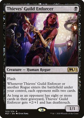 Thieves' Guild Enforcer card from Core Set 2021