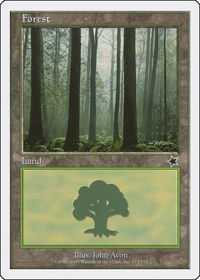 Forest (173) card from Starter 1999