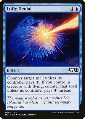 Lofty Denial card from Core Set 2021