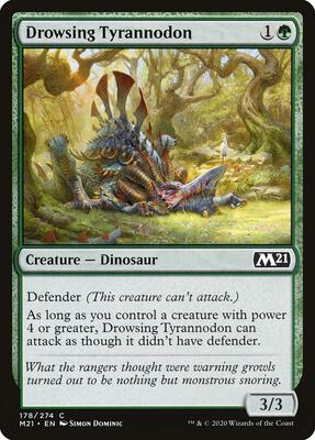 Drowsing Tyrannodon card from Core Set 2021