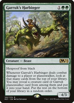 Garruk's Harbinger card from Core Set 2021