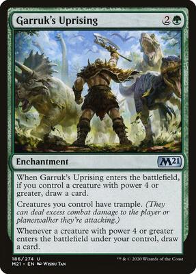 Garruk's Uprising card from Core Set 2021