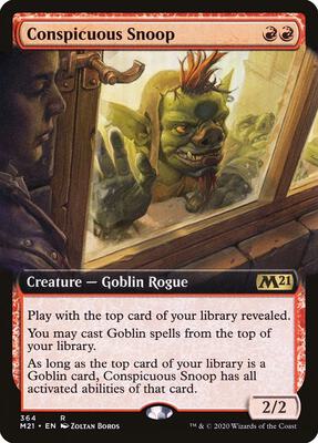 Conspicuous Snoop (Extended Art) card from Core Set 2021