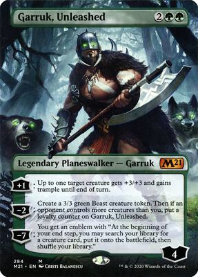 Garruk, Unleashed (Borderless) card from Core Set 2021