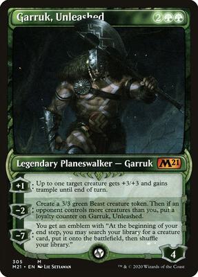 Garruk, Unleashed (Showcase) card from Core Set 2021