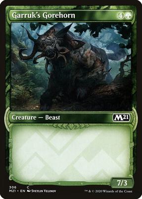 Garruk's Gorehorn (Showcase) card from Core Set 2021