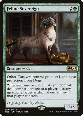 Feline Sovereign card from Core Set 2021