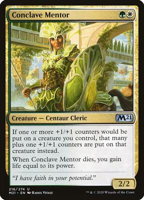 Conclave Mentor card from Core Set 2021