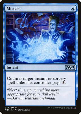Miscast card from Core Set 2021