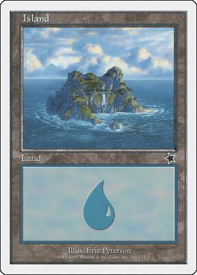 Island (161) card from Starter 1999