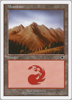 Mountain (167) card from Starter 1999