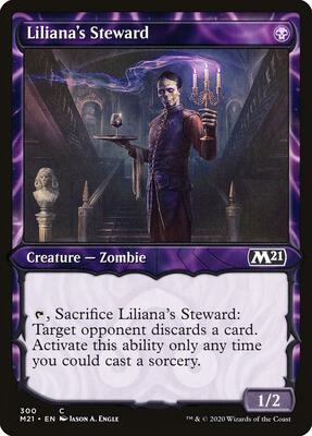Liliana's Steward (Showcase) card from Core Set 2021