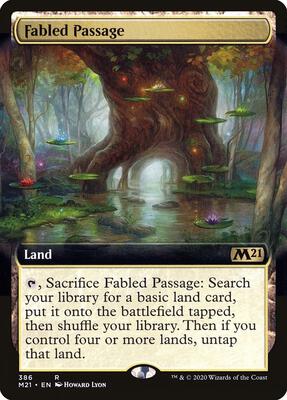 Fabled Passage (Extended Art) card from Core Set 2021