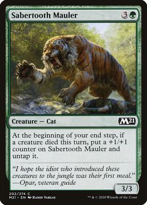 Sabertooth Mauler card from Core Set 2021