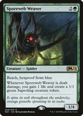 Sporeweb Weaver card from Core Set 2021