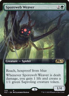 Sporeweb Weaver (Extended Art) card from Core Set 2021