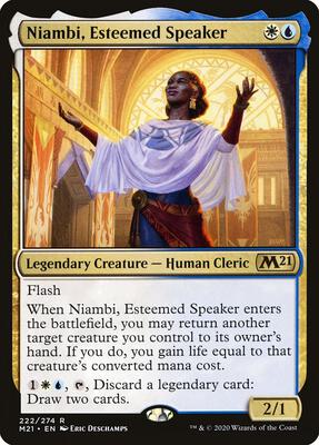 Niambi, Esteemed Speaker card from Core Set 2021