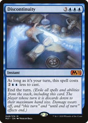 Discontinuity card from Core Set 2021