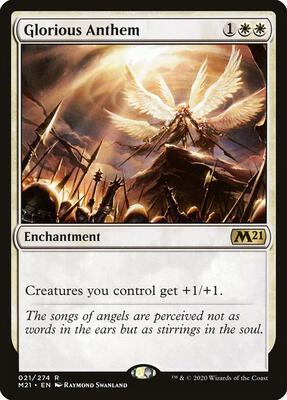Glorious Anthem card from Core Set 2021