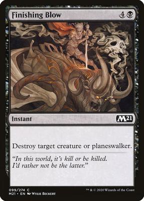 Finishing Blow card from Core Set 2021