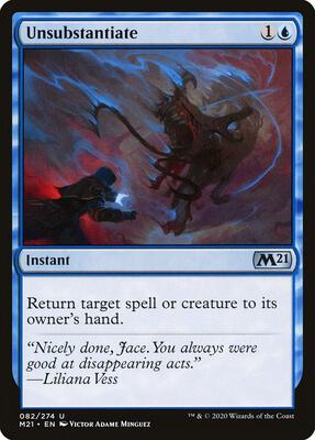 Unsubstantiate card from Core Set 2021