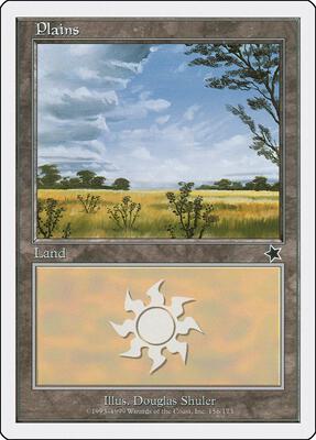 Plains (156) card from Starter 1999
