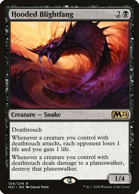Hooded Blightfang card from Core Set 2021