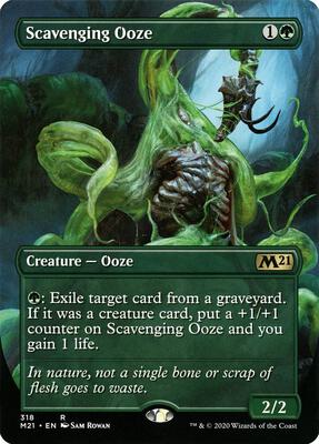 Scavenging Ooze (Alternate Art) card from Core Set 2021