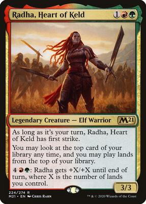 Radha, Heart of Keld card from Core Set 2021