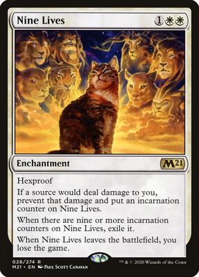 Nine Lives card from Core Set 2021